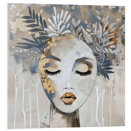 Acrylic print Botanic Face - Bella Eve