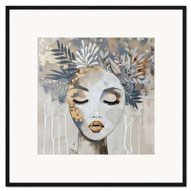 Gerahmter Kunstdruck Botanic Face