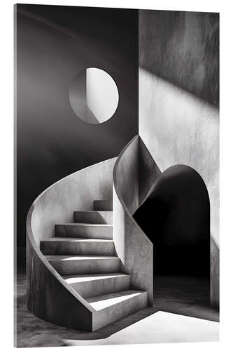 Akryylilasitaulu Bauhaus style staircase