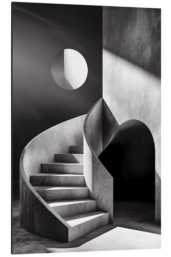 Cuadro de aluminio Bauhaus style staircase