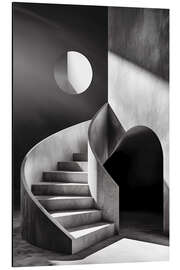 Stampa su alluminio Bauhaus style staircase