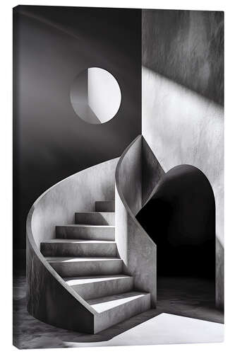 Canvas print Bauhaus style staircase