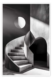 Plakat Bauhaus style staircase