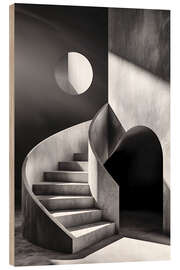 Holzbild Bauhaus Style Treppe