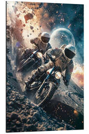 Aluminium print Astronauts motorcycle racing - Peter Roder