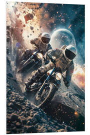PVC print Astronauts motorcycle racing