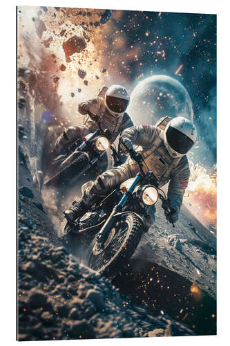 Gallery print Astronauts motorcycle racing