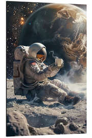 Obraz na aluminium Astronaut takes a coffee break - Peter Roder