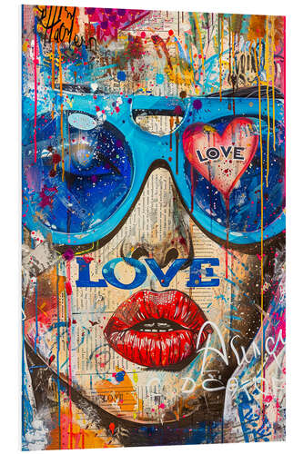 Foam board print Love Art