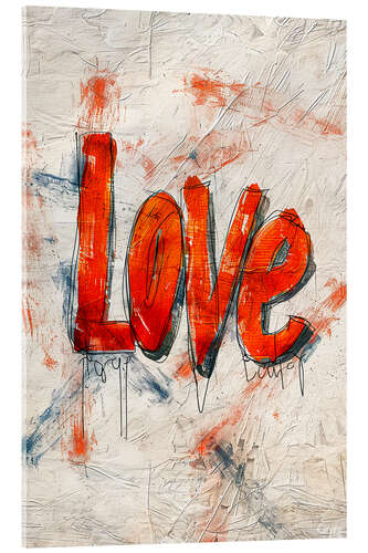 Acrylglasbild Love