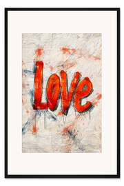 Gerahmter Kunstdruck Love