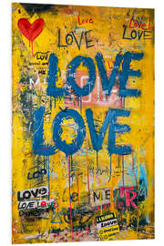 Cuadro de PVC Love Graffiti