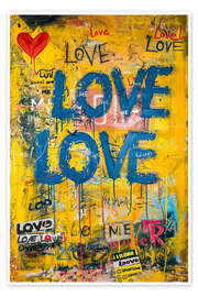 Wandbild Love Graffiti - Peter Roder