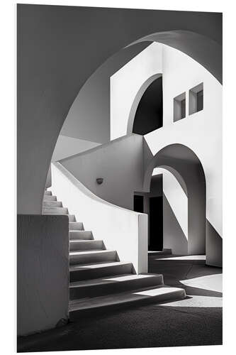 Foam board print Bauhaus stairs