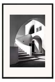 Gerahmter Kunstdruck Bauhaus-Treppen