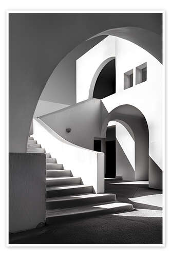 Plakat Bauhaus stairs