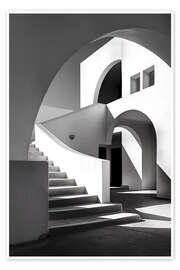 Wall print Bauhaus stairs - Peter Roder