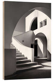 Holzbild Bauhaus-Treppen