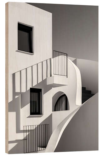 Hout print Bauhaus Building