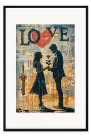 Gerahmter Kunstdruck Love Date