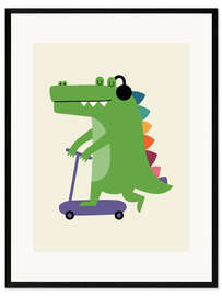 Framed art print Croco Scooter - Andy Westface
