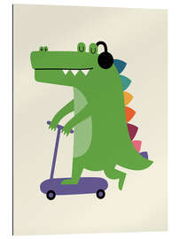 Tableau en plexi-alu Croco Scooter