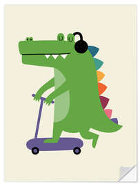 Sticker mural Croco Scooter - Andy Westface