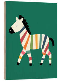 Puutaulu Rainbow Zebra