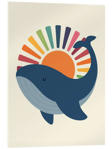 Akrylbilde Whale in the sunshine