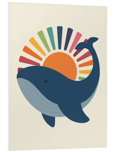 PVC-taulu Whale in the sunshine