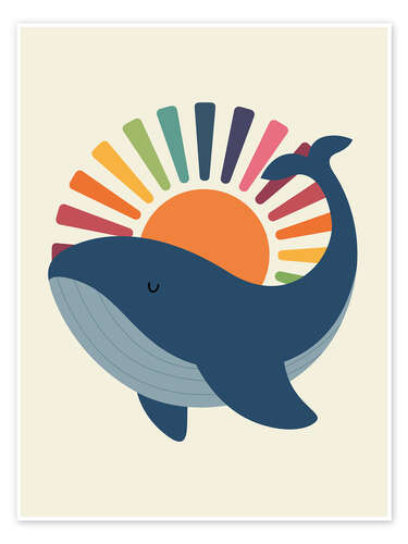 Plakat Whale in the sunshine