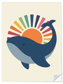 Naklejka na ścianę Whale in the sunshine