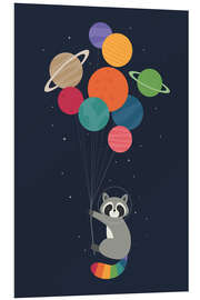 Tableau en PVC Space Raccoon