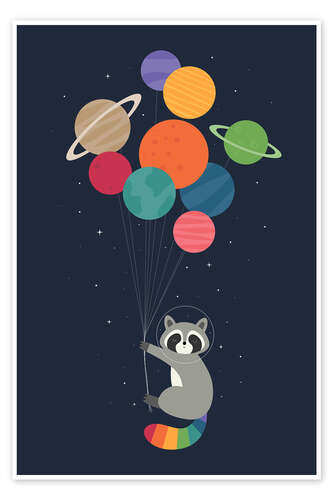 Poster Space Raccoon