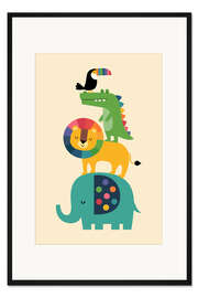 Framed art print Rainbow Safari - Andy Westface