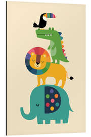 Magnettafel Regenbogen-Safari