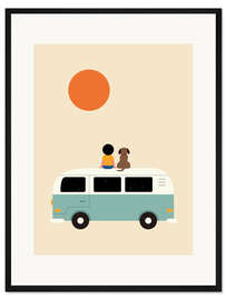 Gerahmter Kunstdruck Slow Down