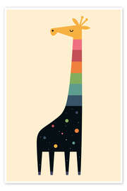 Póster Galaxy Giraffe