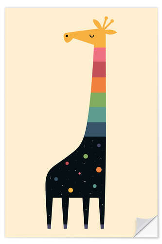 Vinilo para la pared Galaxy Giraffe