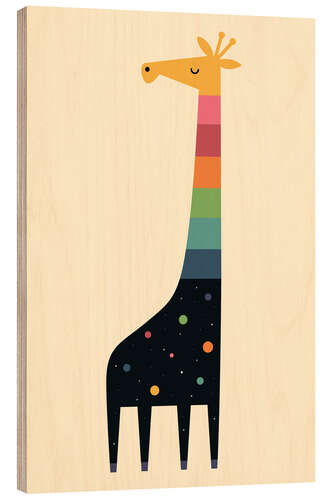 Tableau en bois Galaxy Giraffe