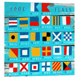 Acrylic print Nautical code flags - Marco Marella
