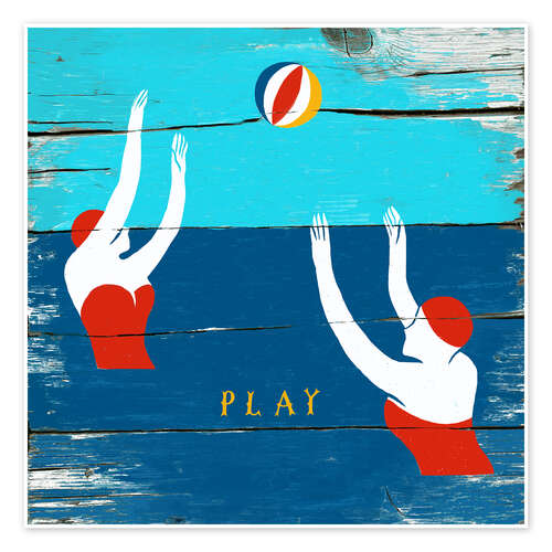 Poster Play in the sea