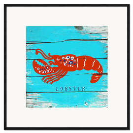 Impression artistique encadrée Red Lobster