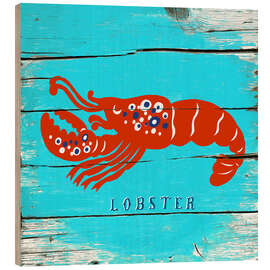 Hout print Red Lobster