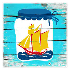 Tavla Boat in a jar - Marco Marella
