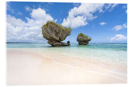 Cuadro de metacrilato Mushroom Rocks, Hila'an beach, Guam - Jan Christopher Becke