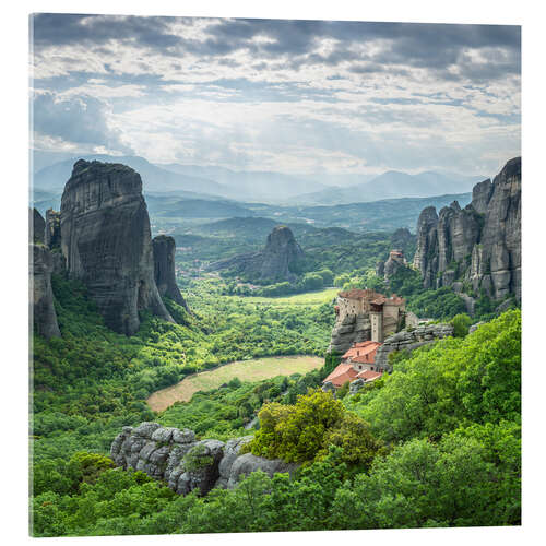 Acrylic print Meteora Monastery in Kalambaka, Greece