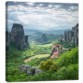 Canvas print Meteora Monastery in Kalambaka, Greece - Jan Christopher Becke
