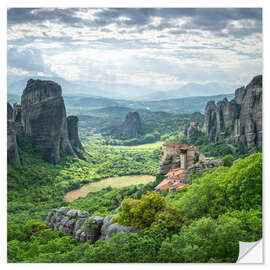 Wandsticker Meteora-Kloster in Kalambaka, Griechenland