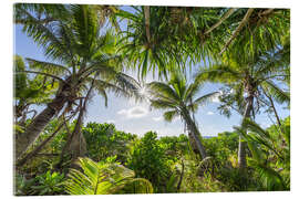 Obraz na szkle akrylowym Relaxation under shady palm trees - Jan Christopher Becke
